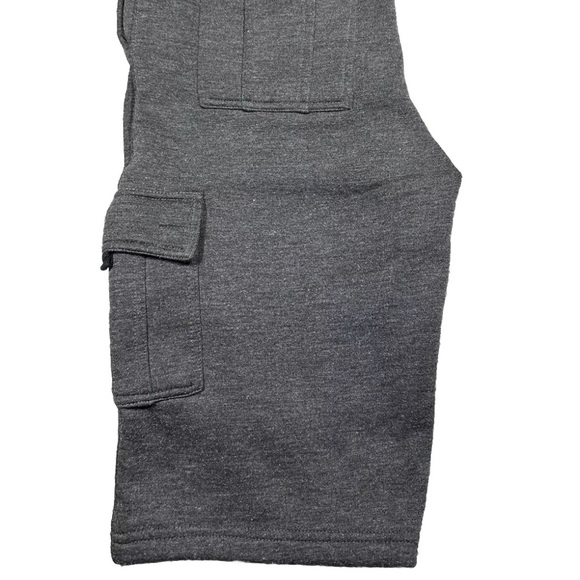 Roadblock Sweat Type Cargo Shorts Polyester Pockets Gray Mens Sz M/M Gym Casual - Picture 14 of 14